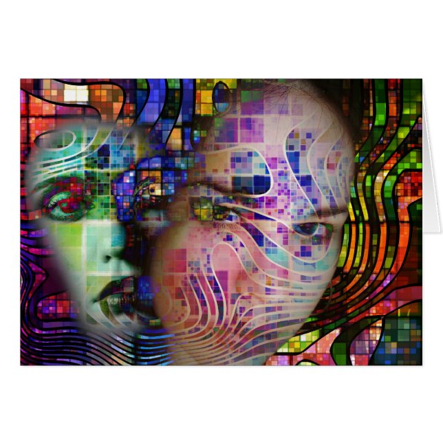 Künstlerische Verwirrung des Gehirn-Nebels (Vorderseite (Horizontal))