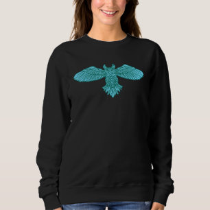Künstlerische Vintage Owl Illustration Bird Nature Sweatshirt
