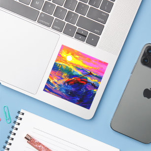 Künstlerische Violine Aufkleber