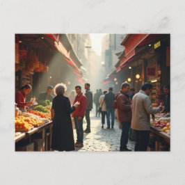 Künstlerische Vision: Das kulturelle Kreuz Roms Postkarte