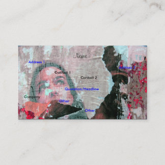 Künstlerische Visitenkarte - Anpassbar