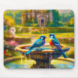 Künstlerische Vögel Mousepad