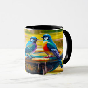 Künstlerische Vögel Tasse