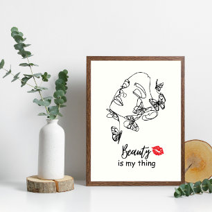 Künstlerische Wandkunst, Beautician Beauty Salon Poster