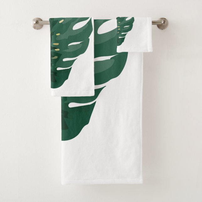 Künstlerische Wasserfarbe Botanik Badhandtuch Set (Insitu)