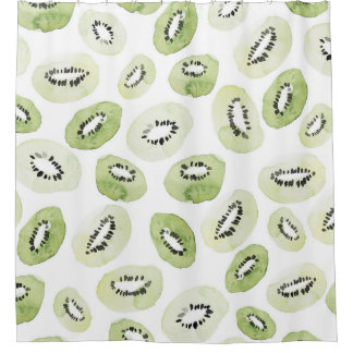 Künstlerische Wasserfarbe: HandGezeichnet Nahtlose Duschvorhang