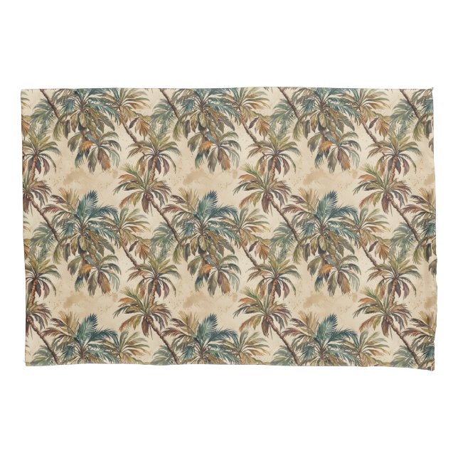 Künstlerische Wasserfarbenpalme Kissenbezug (Vorderseite)