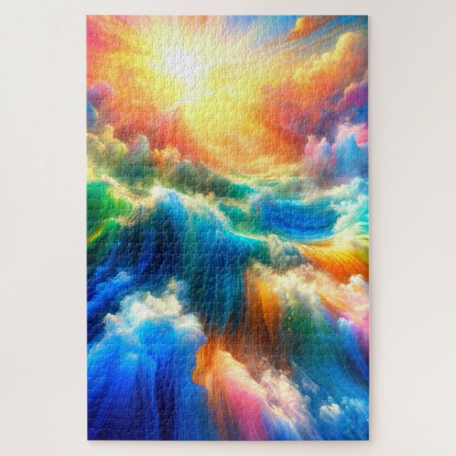 Künstlerische Waves Puzzle (Vertikal)