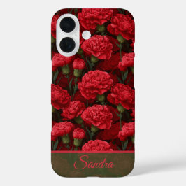 Künstlerische Weihnachtsgeschenk-Nelken-Blumen-Nam iPhone 16 Hülle