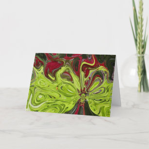 Künstlerische Weihnachtskarte Feiertagskarte