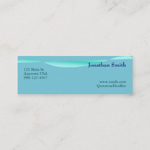 Künstlerische Wellen-Visitenkarten Mini Visitenkarte