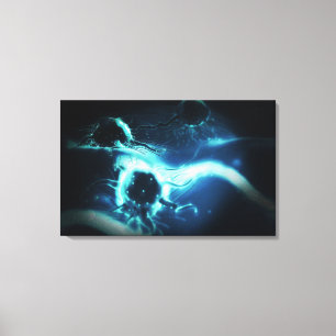 Künstlerische Wiedergabe der Krebszellen Leinwanddruck