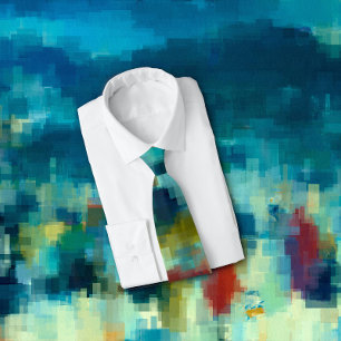 Künstlerische Winterfarben Moderne kubanische Abst Krawatte