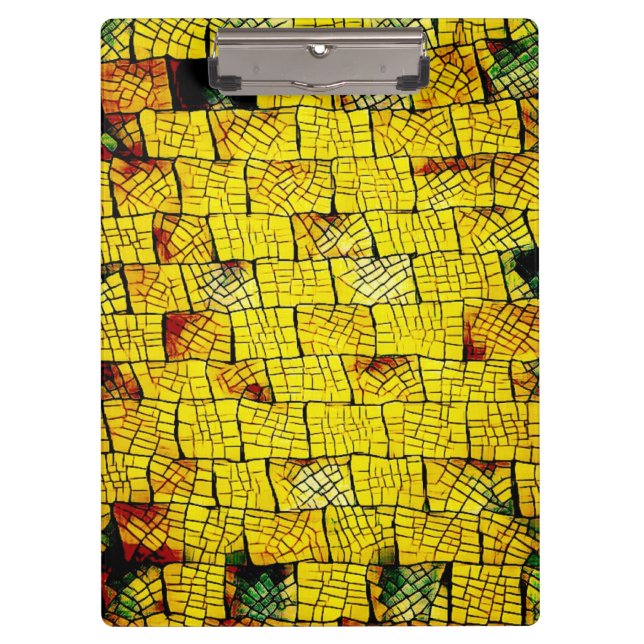 Künstlerische Ziegelstein-Wand Klemmbrett (Vorderseite)