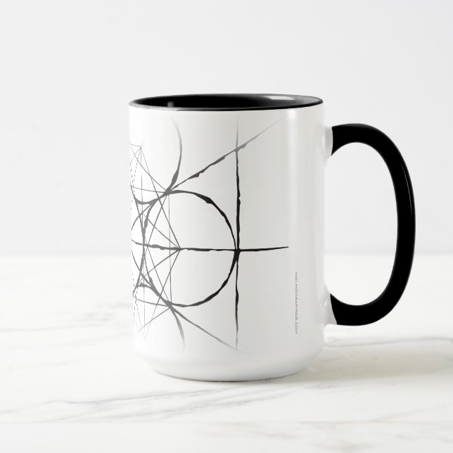 Künstlerischen heiligen Geometrie Metatrons Tasse (Rechts)