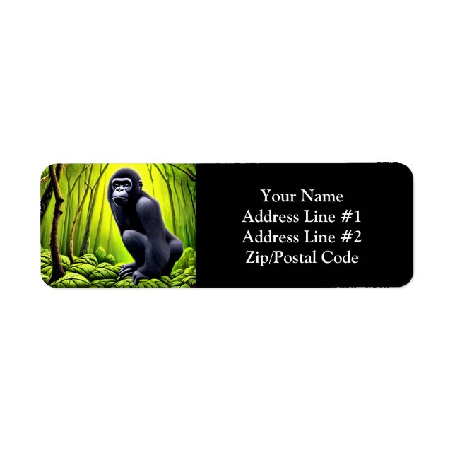 Künstlerischer Abstrakter Jungle Gorilla (Vorne)