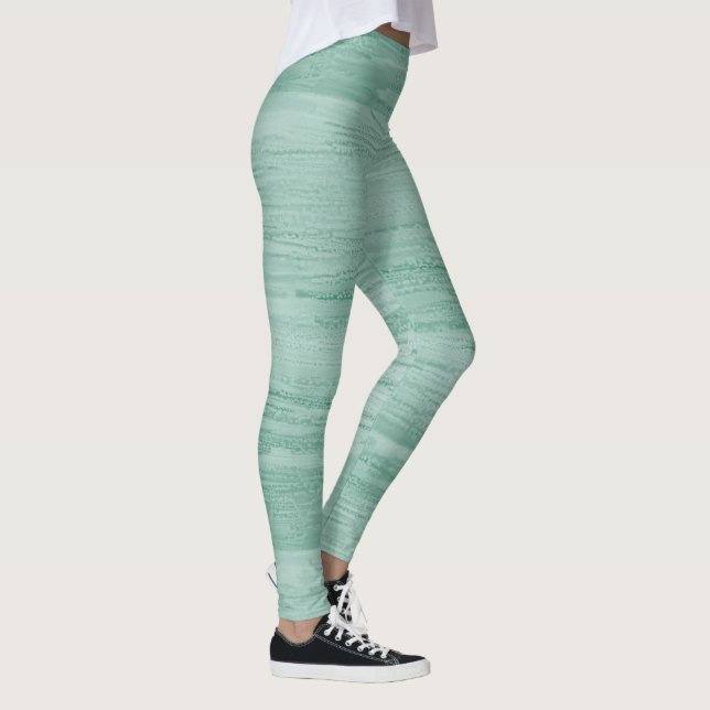Künstlerischer abstrakter psychedelischer Farbausb Leggings (Rechts)