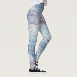 Künstlerischer abstrakter psychedelischer Farbausb Leggings