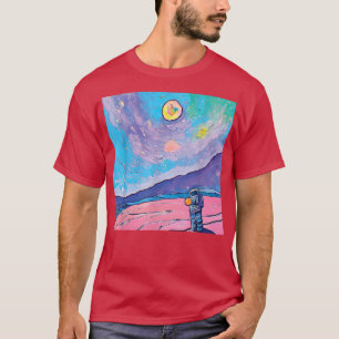 Künstlerischer Astronaut-T - Shirt für Raumforschu