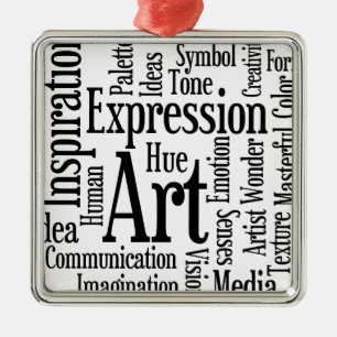 Künstlerischer Ausdruck für Künstler oder kreat Ornament Aus Metall