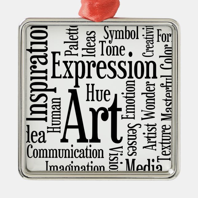 Künstlerischer Ausdruck für Künstler oder kreative Ornament Aus Metall (Vorne)