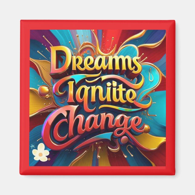 "Künstlerischer Ausdruck" Magnet (Vorne)