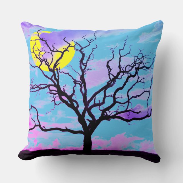 Künstlerischer Baum Kissen (Vorderseite)