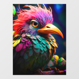 Künstlerischer Bird Fensteraufkleber