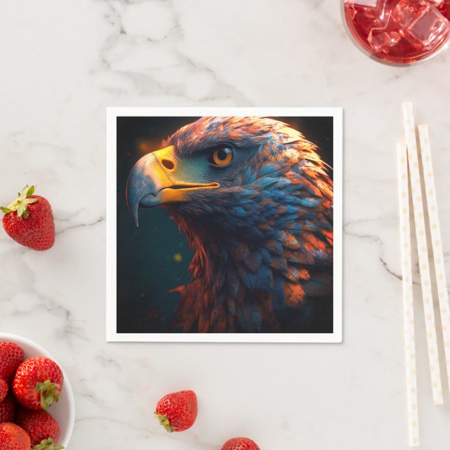 Künstlerischer Bird Serviette (Beispiel)