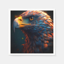 Künstlerischer Bird Serviette