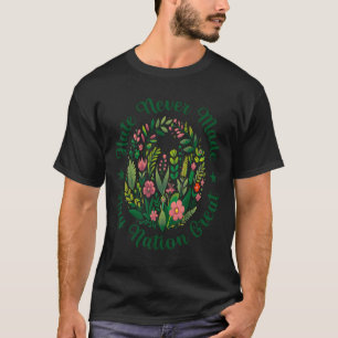 Künstlerischer Blumen-Demokrat Präsident Liberal A T-Shirt