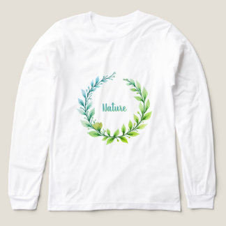 Künstlerischer Blumengirlande Tri-Blend Shirt