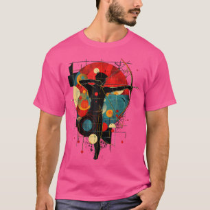 Künstlerischer Bogenschütze über Abstrakte Kunst T-Shirt
