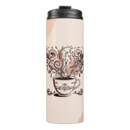 Künstlerischer Boho-Botanik-Kaffeetassen-Reisebech Thermosbecher