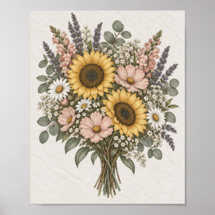 Künstlerischer botanischer Galerie-Druck Poster