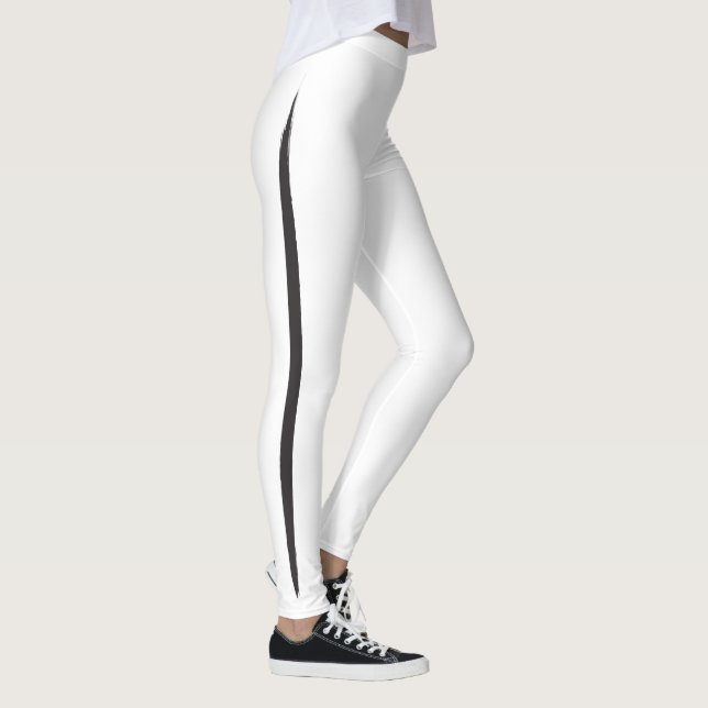 Künstlerischer Bürsten-Seiten-Streifen-elegantes Leggings (Rechts)