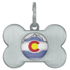 Künstlerischer Colorado-Flaggenberg Tiermarke