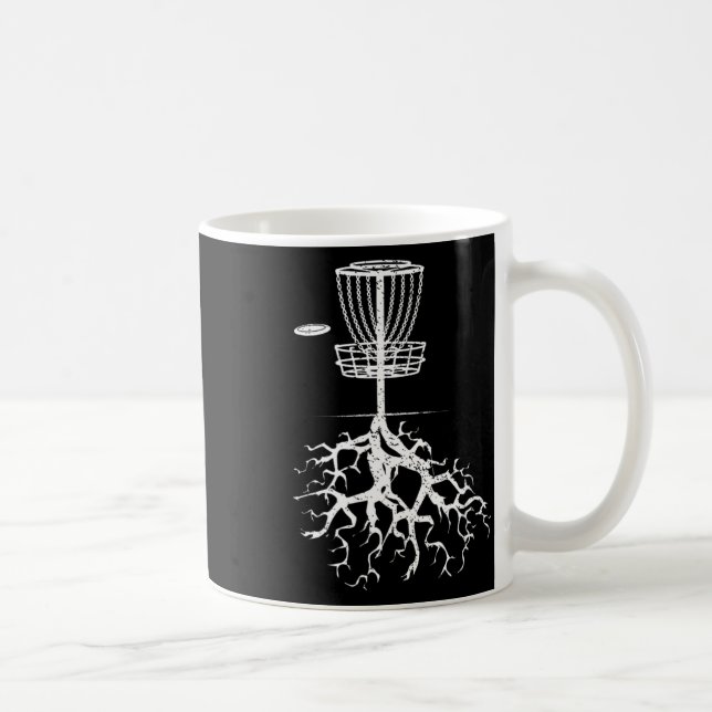 Künstlerischer Disc Golf Sket Frisbee Golfing Cool Kaffeetasse (Rechts)