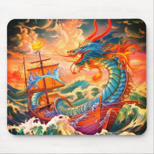Künstlerischer Drache Mousepad