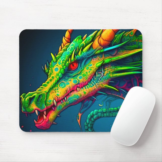 Künstlerischer Drache Mousepad (Mit Mouse)