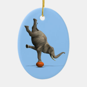 künstlerischer Elefant Keramikornament