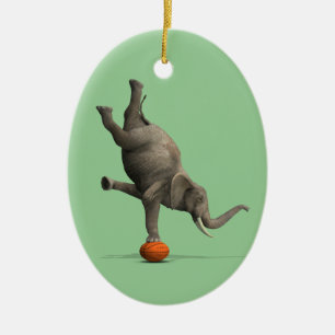 künstlerischer Elefant Keramikornament