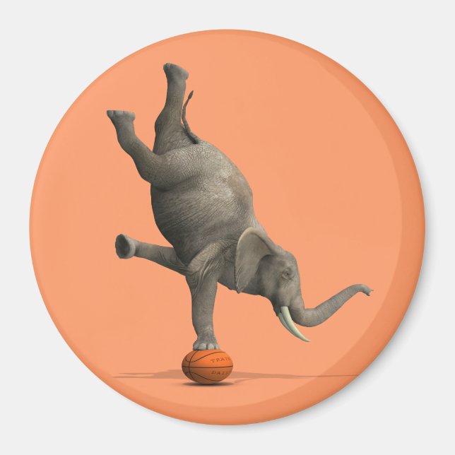 künstlerischer Elefant Magnet (Vorne)