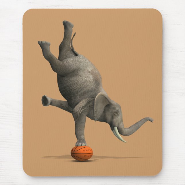künstlerischer Elefant Mousepad (Vorne)