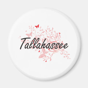 Künstlerischer Entwurf Stadt Tallahassee Florida Magnet
