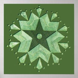 Künstlerischer Ernte-Kreis Poster