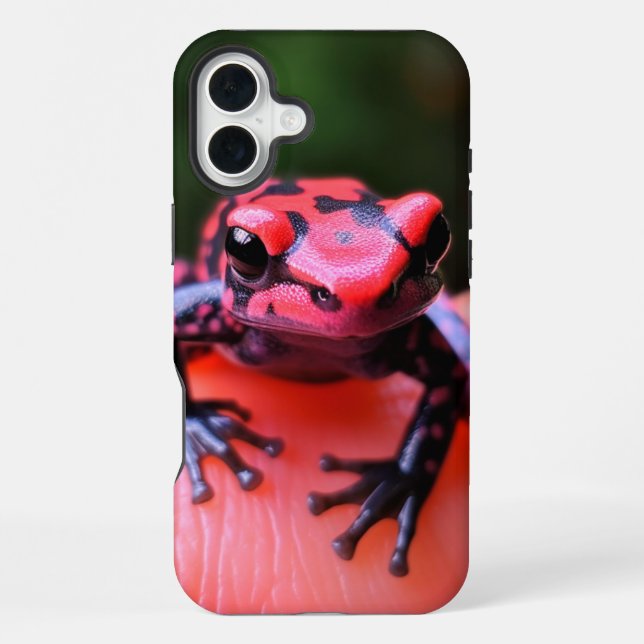 Künstlerischer Frosch-Handyhülle iPhone Hülle (Rückseite)