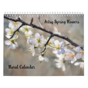 Künstlerischer Frühjahrsblumen-Blumenkalender Kalender