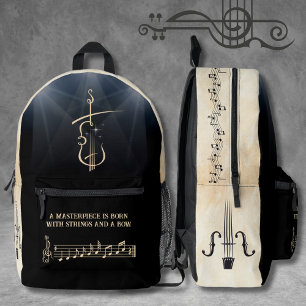 Künstlerischer Geiger Musikinstrument-Rucksack Bedruckter Rucksack
