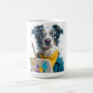 Künstlerischer Hundeporträtmaler Kaffeetasse